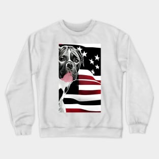 Pitbulls And Stars Crewneck Sweatshirt